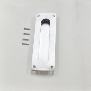 7,09 инча вдлъбнати пръсти Издърпвания за джобна врата на вратата, плъзгаща се дръжка на вратата, четка от неръждаема стомана правоъгълна врата издърпва хардуер